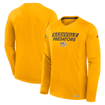 Nashville Predators - Authentic Pro Rink Tech NHL Koszułka z długim rękawem - Wielkość: S/USA=M/EU