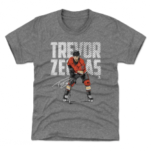 Anaheim Ducks Detské - Trevor Zegras Bold Grey NHL Tričko