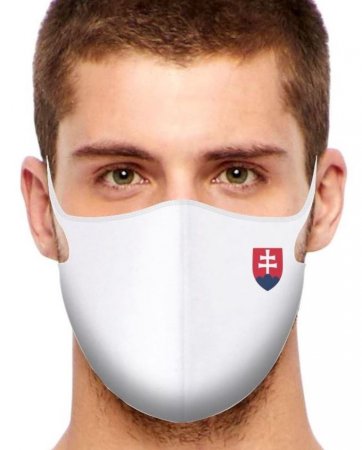 Sport Gesichtsmaske Slowakei All White / Mengenrabatt
