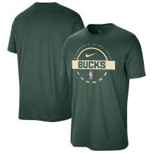 Milwaukee Bucks - 2025 Authentic Practice Green NBA T-shirt