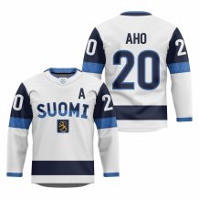 Finnland - Sebastian Aho 2025 Hockey Replica Trikot