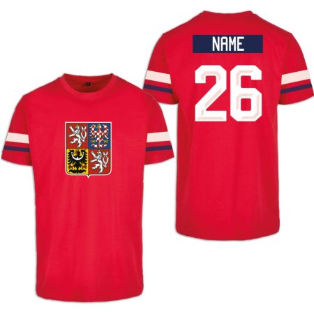 Czechy - 2026 Hockey Koszulka/Własne imię i numer - czerwony