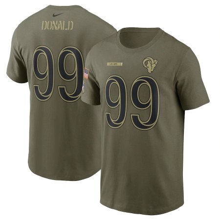 Los Angeles Rams - Aaron Donald 2021 Salute To Service NFL T-Shirt