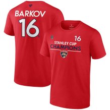 Florida Panthers - Aleksander Barkov 2024 Stanley Cup Champs Authentic NHL T-Shirt