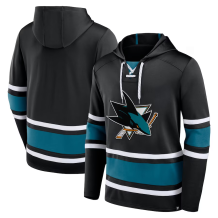 San Jose Sharks - Puck Deep Lace-Up NHL Mikina s kapucňou