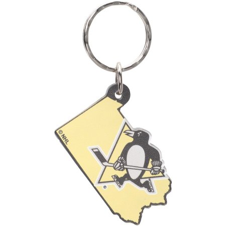 Pittsburgh Penguins - State Shape NHL Keychain