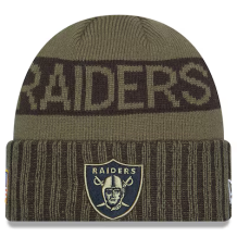 Las Vegas Raiders - 2025 Salute to Service NFL Knit Hat