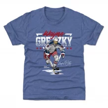 New York Rangers Youth - Wayne Gretzky Triangle Blue NHL T-Shirt