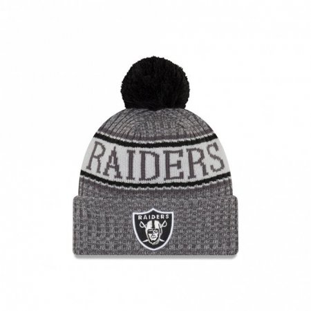 Las Vegas Raiders - 2018 Sideline Graphite NFL Knit Hat