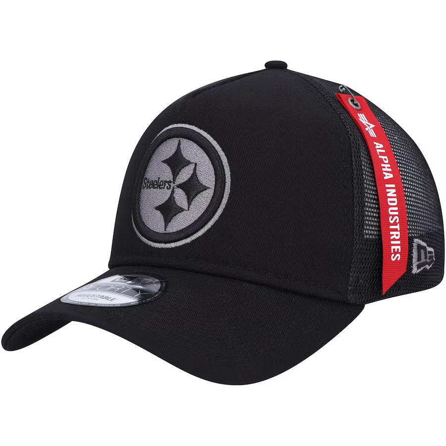 Kšiltovka New Era 9FORTY Trucker NFL Pittsburgh Steelers Black