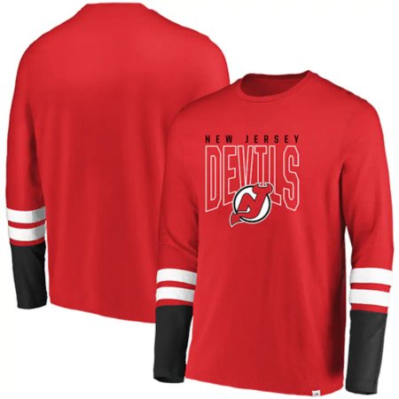 New Jersey Devils - Major Tri-Blend NHL Koszulka z długim rękawem
