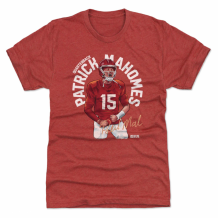 Kansas City Chiefs - Patrick Mahomes Name Arc Red NFL T-Shirt