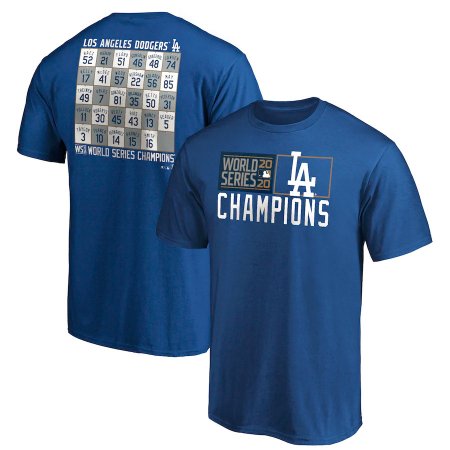 Los Angeles Dodgers - 2020 World Champions Roster MLB T-Shirt