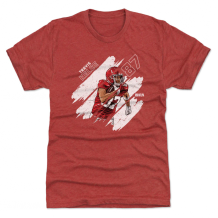 Kansas City Chiefs - Travis Kelce Stripes Red NFL Koszułka