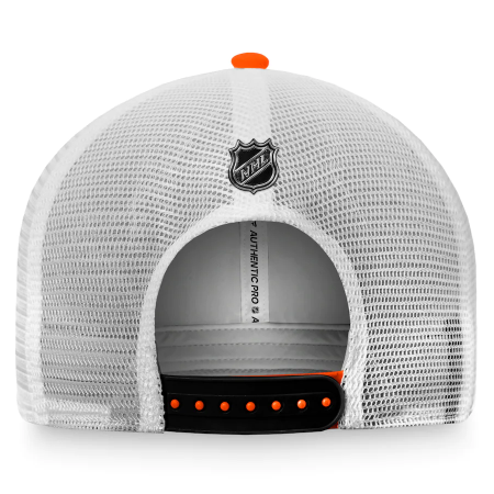 Anaheim Ducks -Authentic Pro Rink Trucker Orange NHL Hat - Size: adjustable