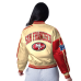 San Francisco 49ers Women's - Zone Blitz Cropped Satin NFL Jacket