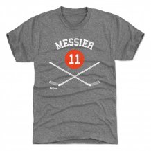 Edmonton Oilers - Mark Messier Sticks Gray NHL Shirt