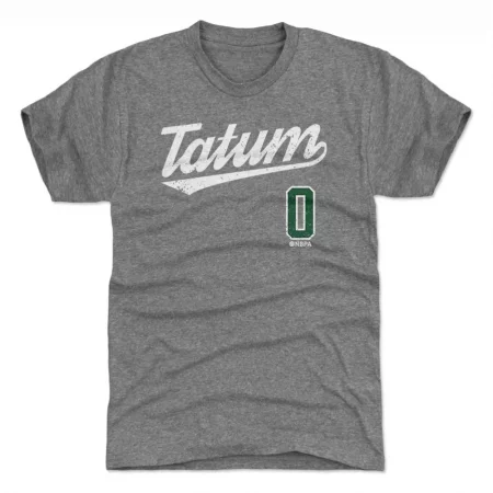 Boston Celtics - Jayson Tatum Script Gray NBA Koszulka