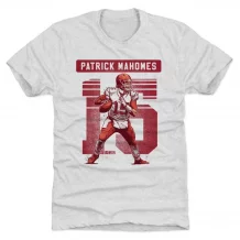 Kansas City Chiefs - Patrick Mahomes Grunge White NFL T-Shirt