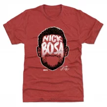 San Francisco 49ers - Nick Bosa Player Silhouette Red NFL T-Shirt