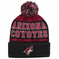 Arizona Coyotes Kinder - Puck Pattern NHL Wintermütze