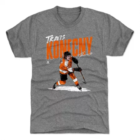 Philadelphia Flyers - Travis Konecny Chisel Gray NHL Koszułka