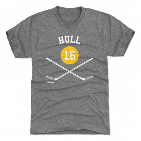 St. Louis Blues - Brett Hull Sticks Gray NHL Tričko