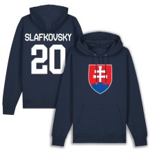 Słowacja Juraj Slafkovsky Hockey Navy Bluza s kapturem