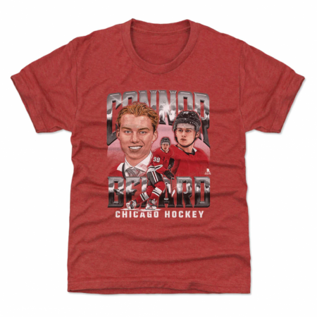 Chicago Blackhawks Youth - Connor Bedard Vintage Red NHL T-Shirt