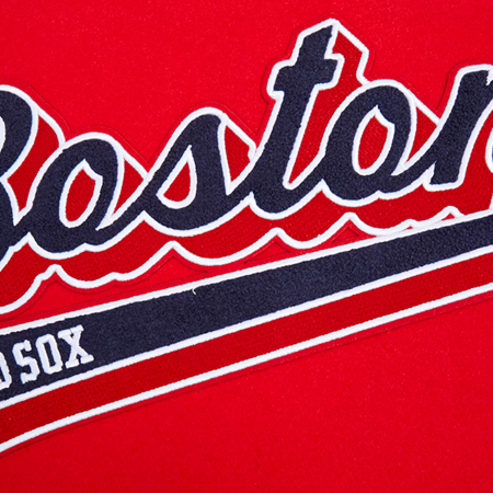 Boston Red Sox - Script Tail Wool Full-Zip Varity MLB Jacket