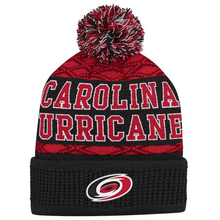 Carolina Hurricanes Dětská - Puck Pattern NHL Zimní čepice