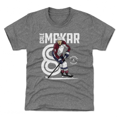 Colorado Avalanche Youth - Cale Makar Inline Gray NHL T-Shirt