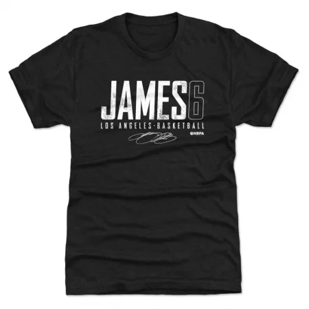 Los Angeles Lakers - LeBron James Elite Black NBA Tričko