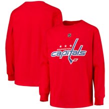 Washington Capitals Detské - Primary Red NHL Tričko s dlhým rukávom
