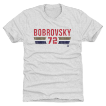 Florida Panthers - Sergei Bobrovsky Font White NHL T-Shirt