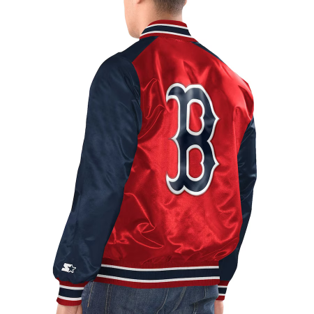 Boston Red Sox - Full-Snap Varsity Satin MLB Bunda