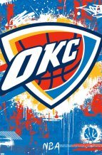 Oklahoma City Thunder - Maximalist NBA Poster