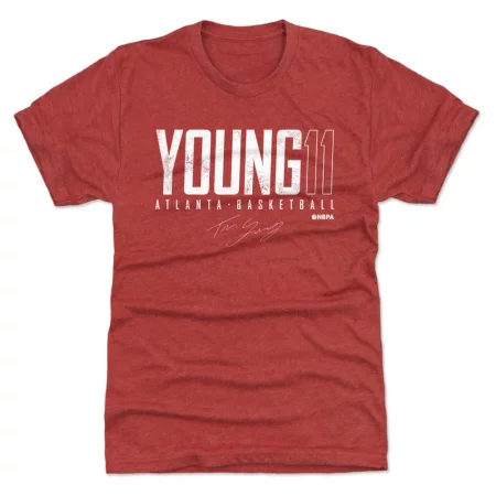 Atlanta Hawks - Trae Young Elite Red NBA T-Shirt