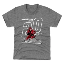 Carolina Hurricanes Kinder - Sebastian Aho Offset Gray NHL T-Shirt