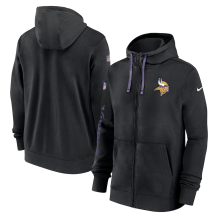 Minnesota Vikings - 2024 Nike Sideline Club Full-zip NFL Mikina s kapucí