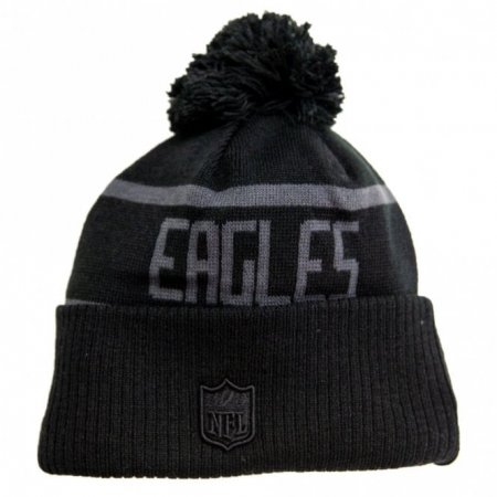 Philadelphia Eagles - Black Cuffed NFL zimná čiapka