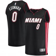 Miami Heat - Meyers Leonard Fast Break Replica Black NBA Trikot