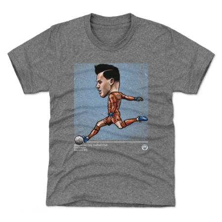 Manchester City Kinder - Ederson Cartoon Gray T-Shirt