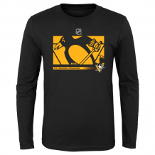 Pittsburgh Penguins Detské - Authentic Pro Secondary Logo NHL Tričko s dlhým rukávom