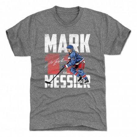 New York Rangers - Mark Messier Hockey Gray NHL Shirt
