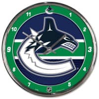Vancouver Canucks - Chrome NHL Wanduhr