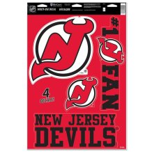 New Jersey Devils - Multi Use Big 4 NHL Aufkleber-Set