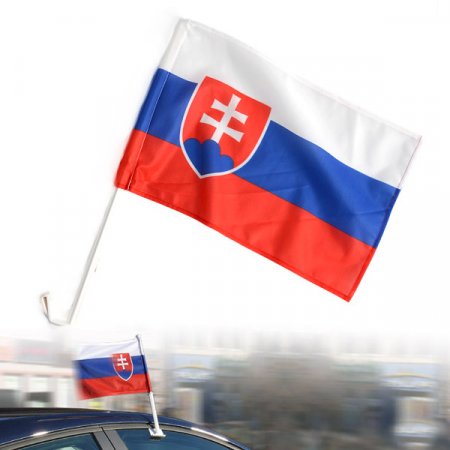 Słowacja - Hockey Fan Flaga na samochód