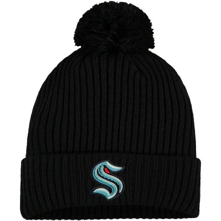 Seattle Kraken - Primary Cuffed Black NHL Knit Hat