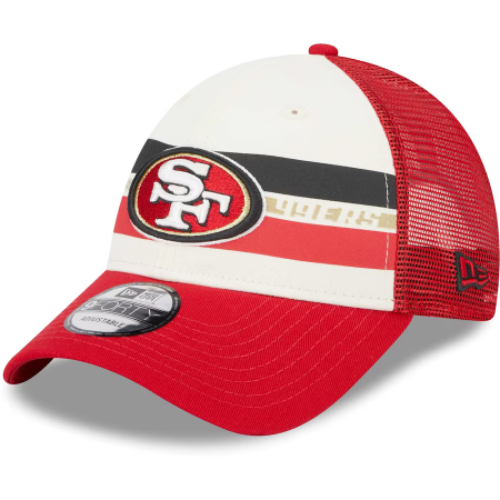 San Francisco 49ers - Team Stripe Trucker 9Forty NFL Čiapka
